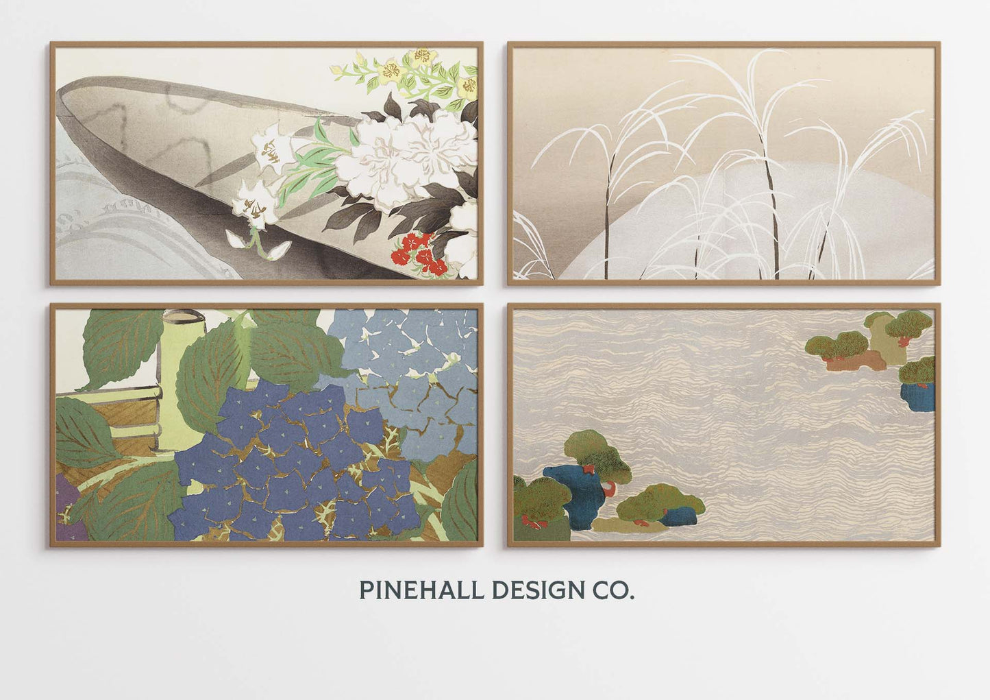 FRAME TV Art Springtime in Japan Collection 1 | Vintage Still Life Minimalism Art Nouveau, set of 12