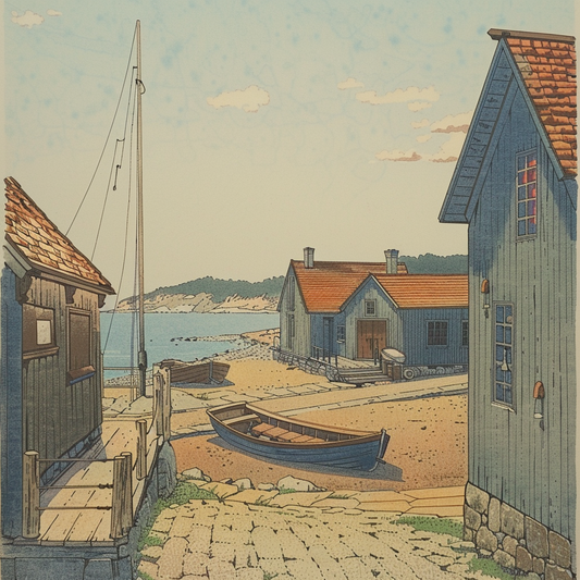 Capturing the Essence: The Story Behind Our Coastal Village Print Collection