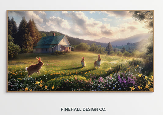 FRAME TV Bunnies in an Enchanted Meadow | Vintage-Inspired Art