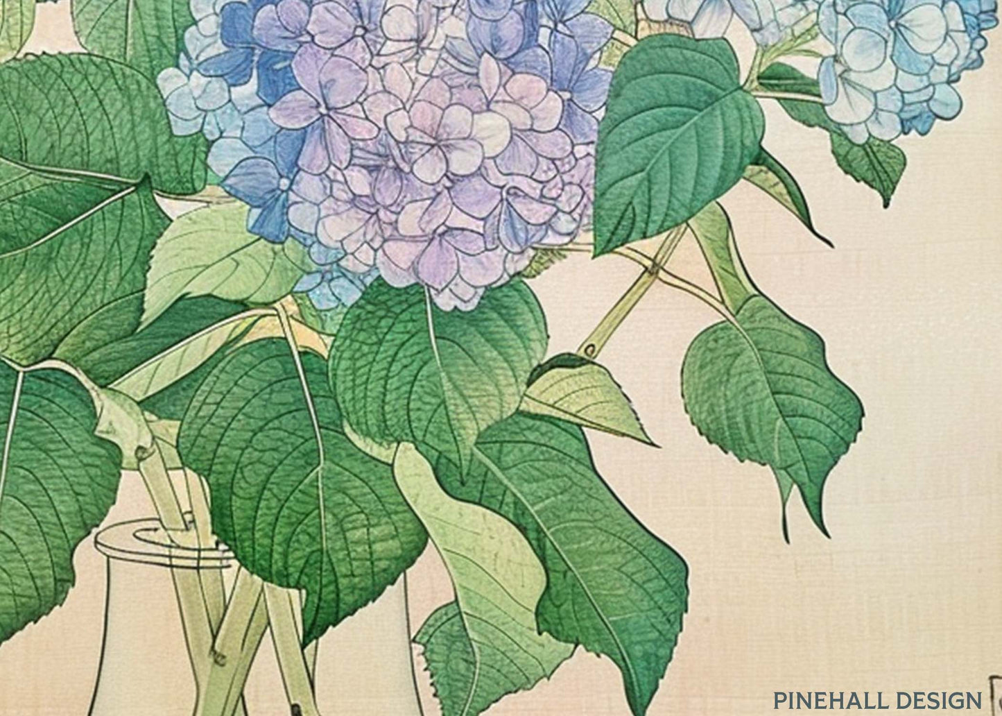Still Life Flowers | Hydrangeas, Phlox & Tulips | Asian Vintage-Inspired, set of 6 | PRINTABLE DOWNLOAD
